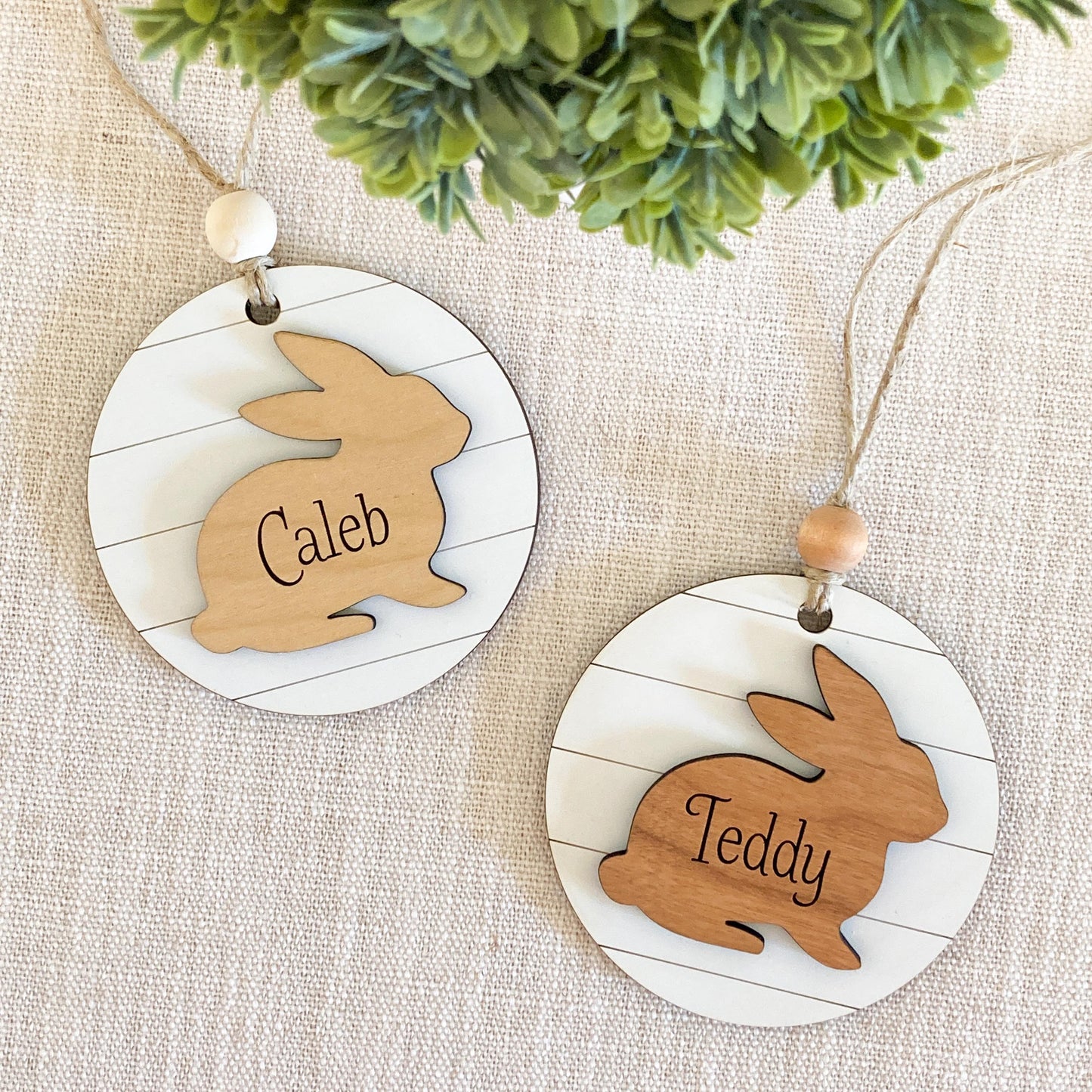 Shiplap Bunny Tag