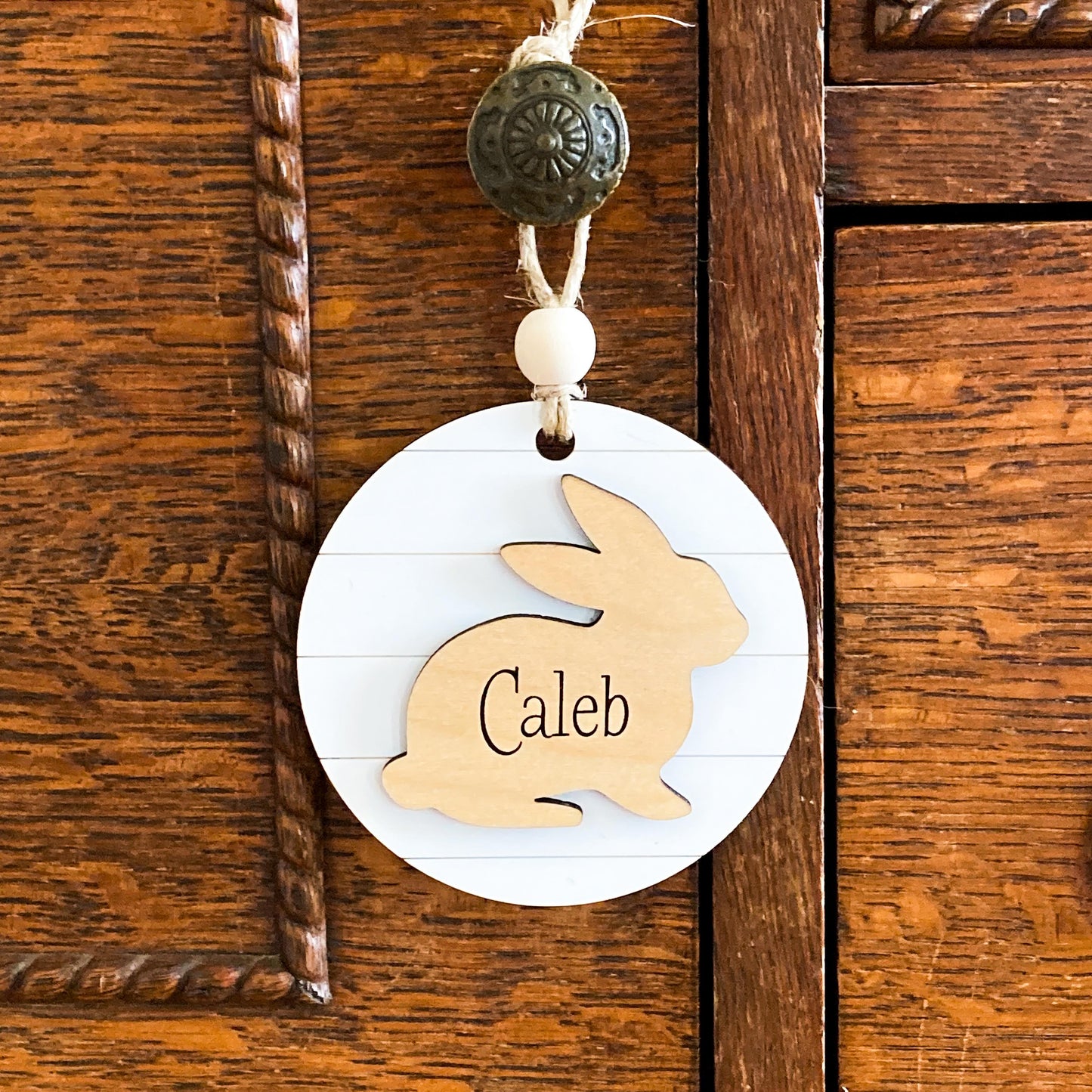 Shiplap Bunny Tag