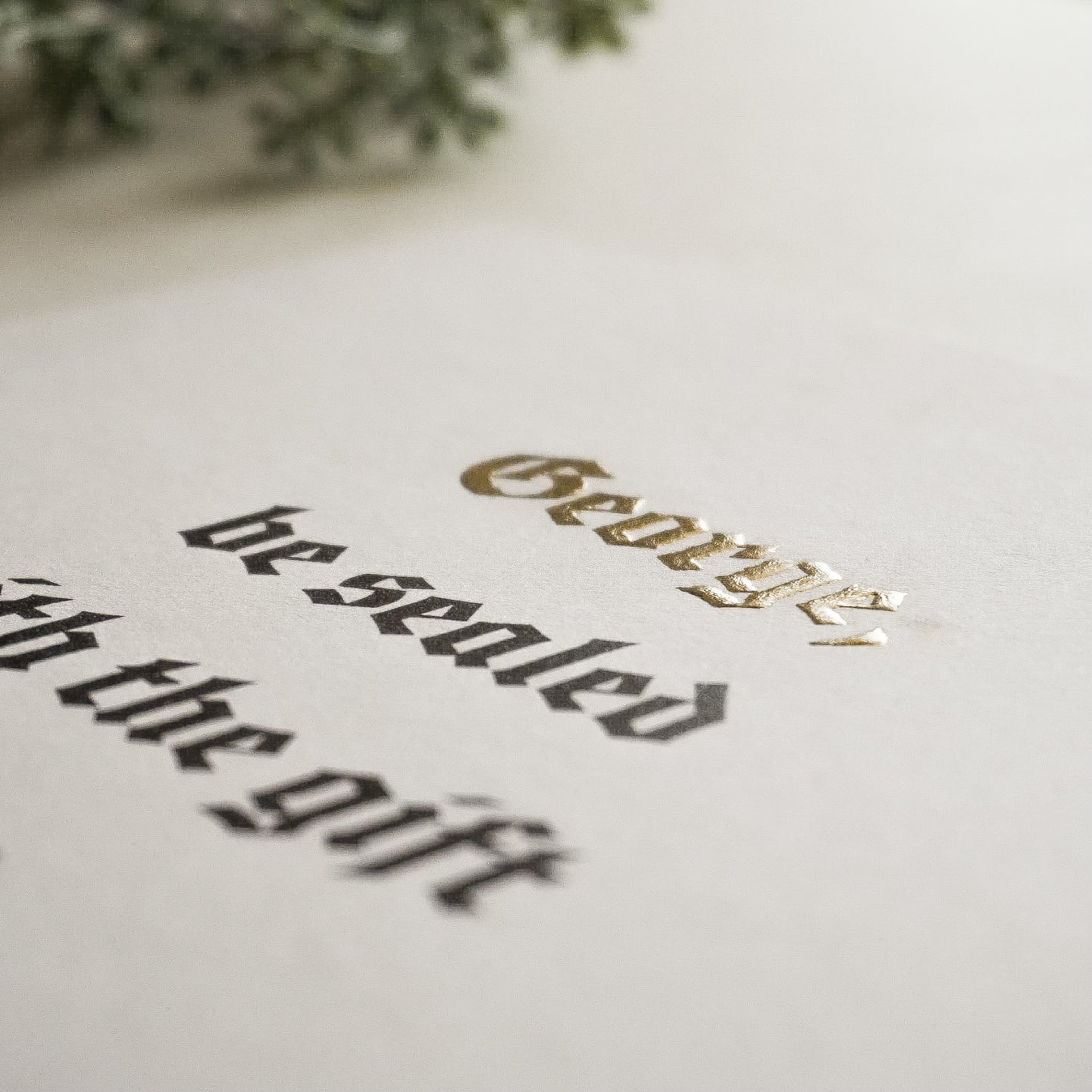 Personalized Confirmation Keepsake Print with 24k Gold Leaf