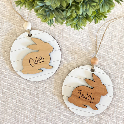 Shiplap Bunny Tag