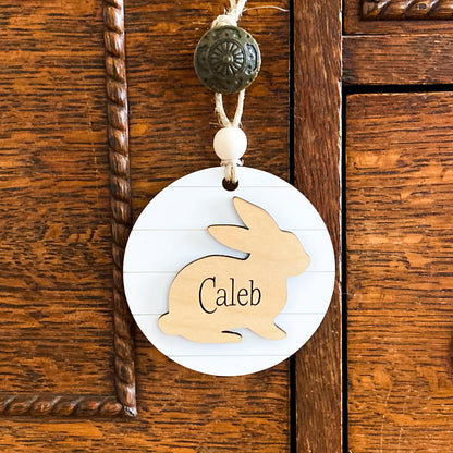 Shiplap Bunny Tag