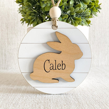 Shiplap Bunny Tag