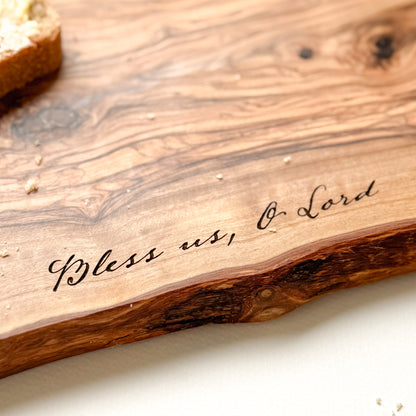 Olive Wood Engraved Angel Board