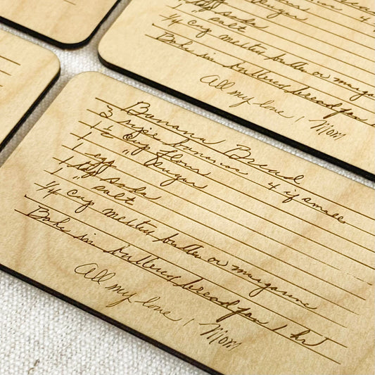 Handwritten Recipe Card Refrigerator Magnet