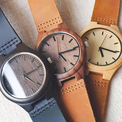 wooden watch for men _ walnut sandalwood maple novenarose.com