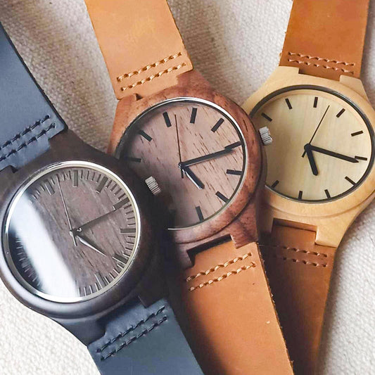 wooden watch for men _ walnut sandalwood maple novenarose.com
